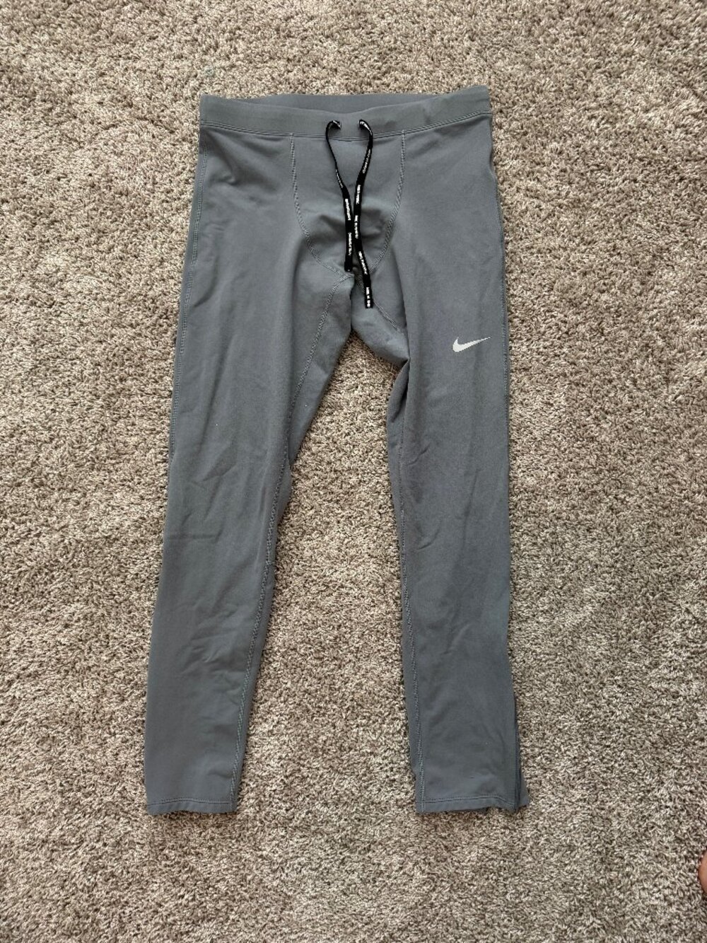Nike Grey M Mens Running Tights